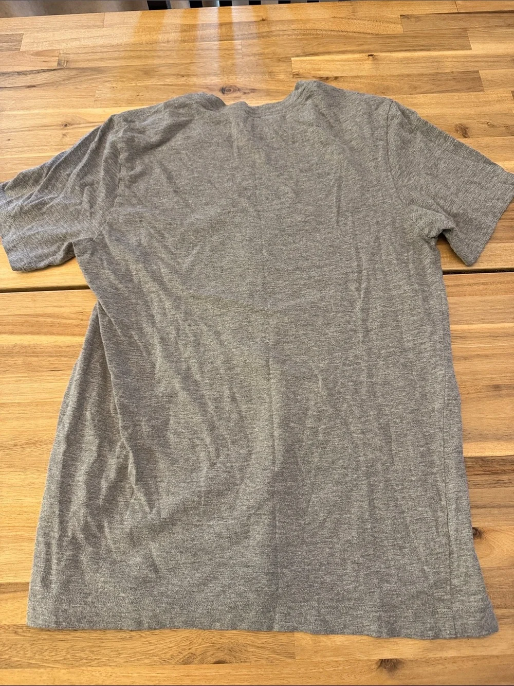 Jordan Men’s Gray Short-Sleeve Tee with Red Jumpman Chest Logo - Size S